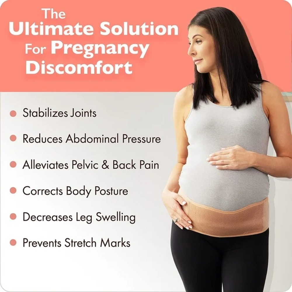 AZMED Maternity Support Belly Band - Picture 3 of 9